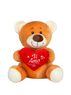 Glammy Peluche cane con cuore e scritta "TI AMO"