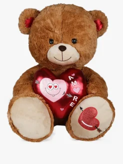 Glammy Peluche maxi San Valentino con cuore e scritta AMORE