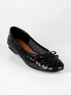 Green Land Ballerine donna intrecciate in pelle