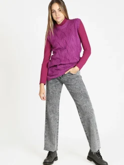 Griffai Gilet lungo in maglia da donna