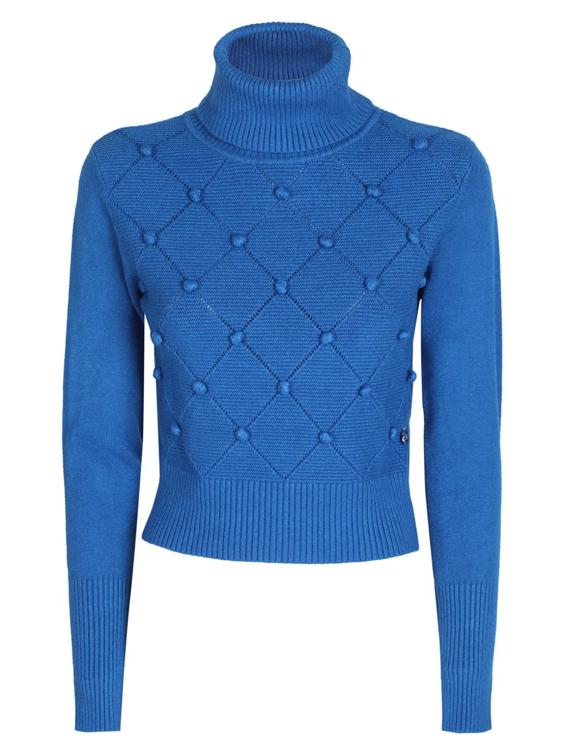 Griffai Maglione cropped donna a dolcevita