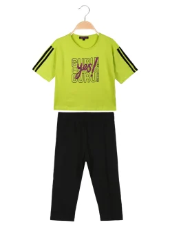 Guru Completo corto da bambina con leggings 3/4
