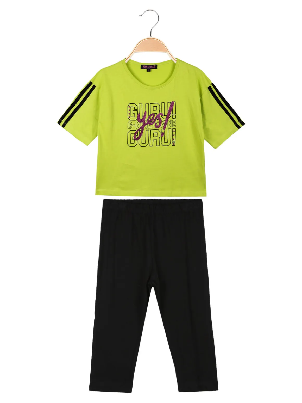 Guru Completo corto da bambina con leggings 3/4