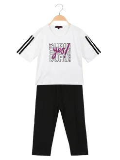 Guru Completo corto da bambina con leggings 3/4