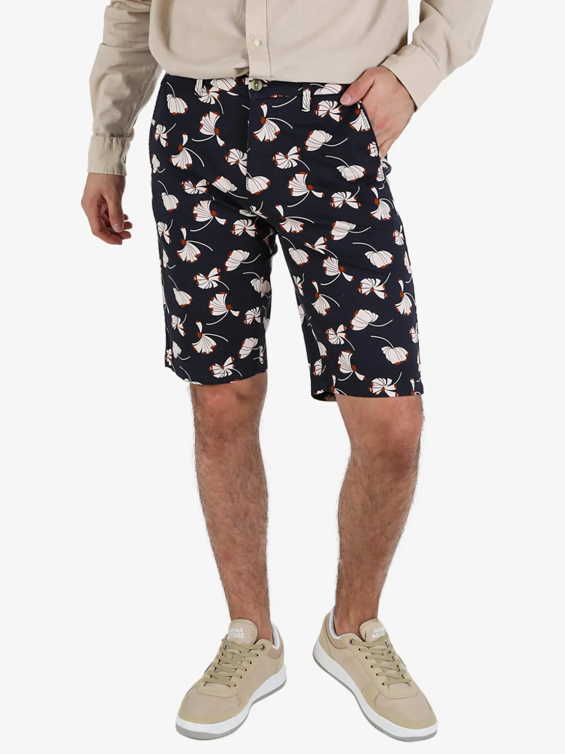 Guy Bermuda da uomo in cotone con stampe