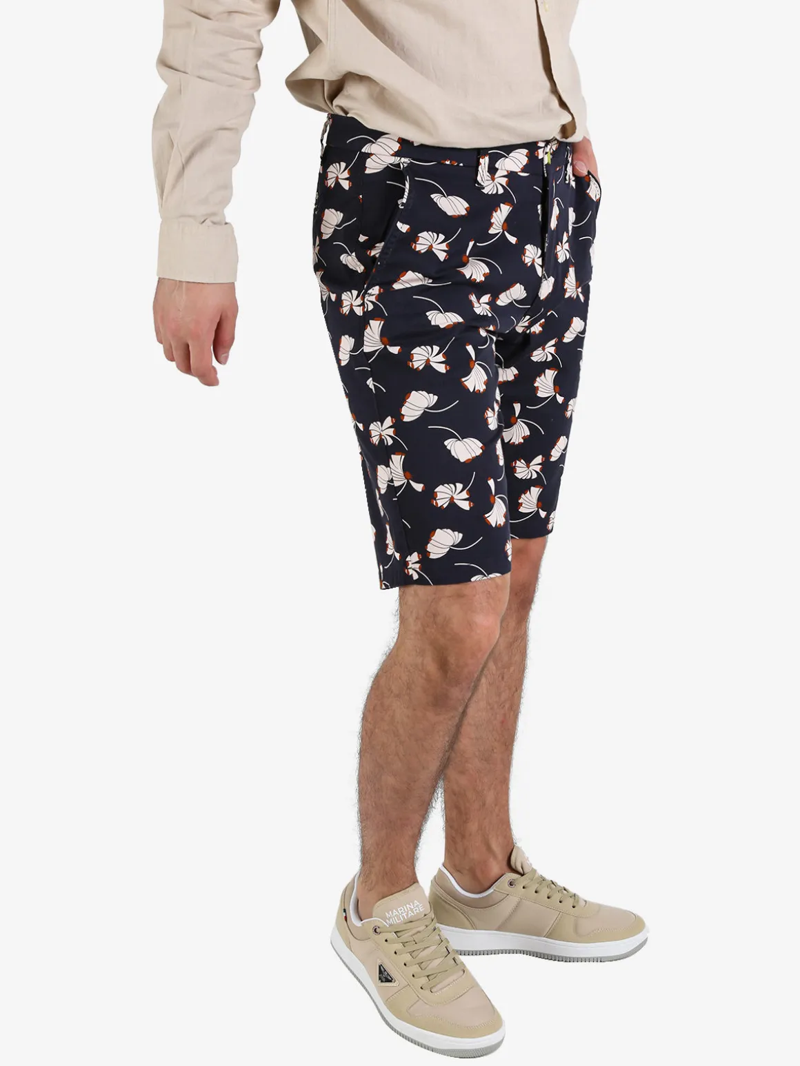 Guy Bermuda da uomo in cotone con stampe