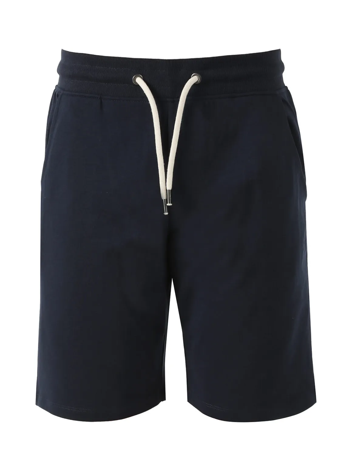 Guy Bermuda da uomo in felpa con coulisse - blu scuro