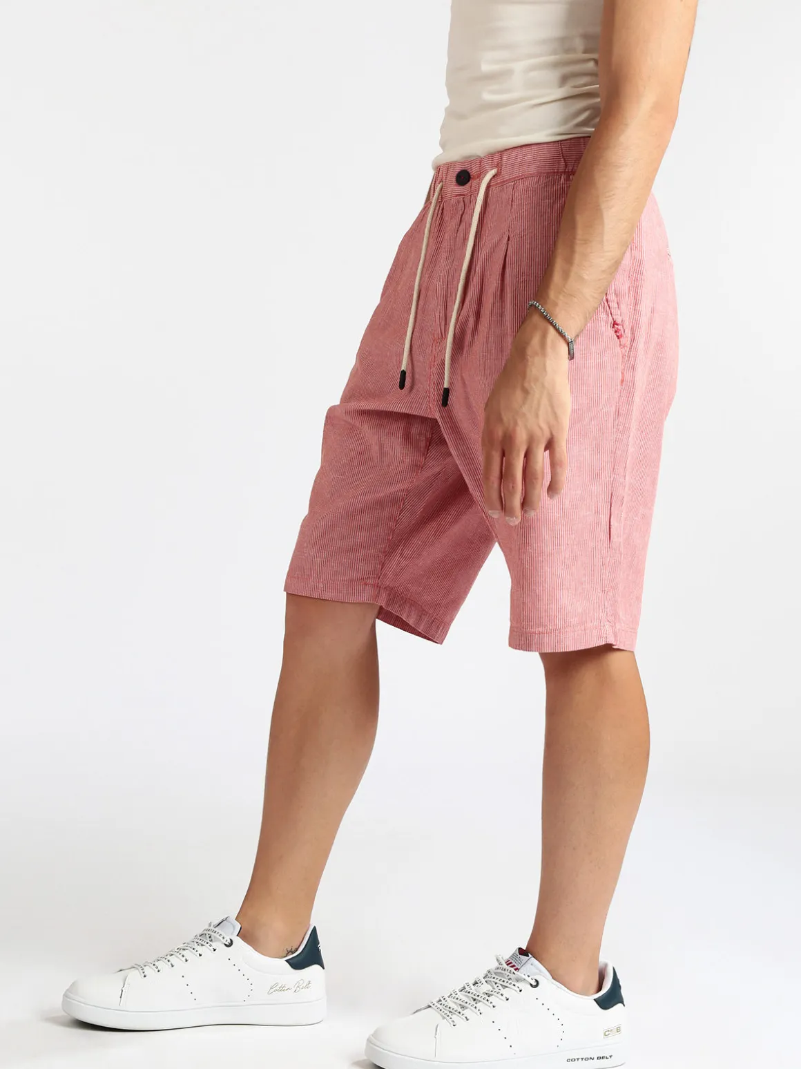 Guy Bermuda uomo in misto lino e cotone