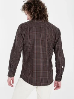 Guy Camicia a quadri da uomo in cotone