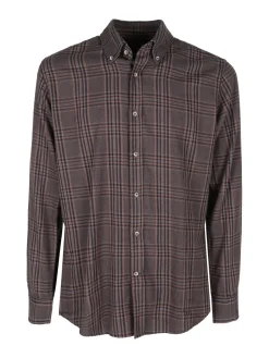 Guy Camicia a quadri da uomo in cotone