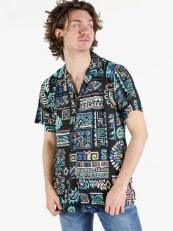 Guy Camicia da uomo a maniche corte con stampe