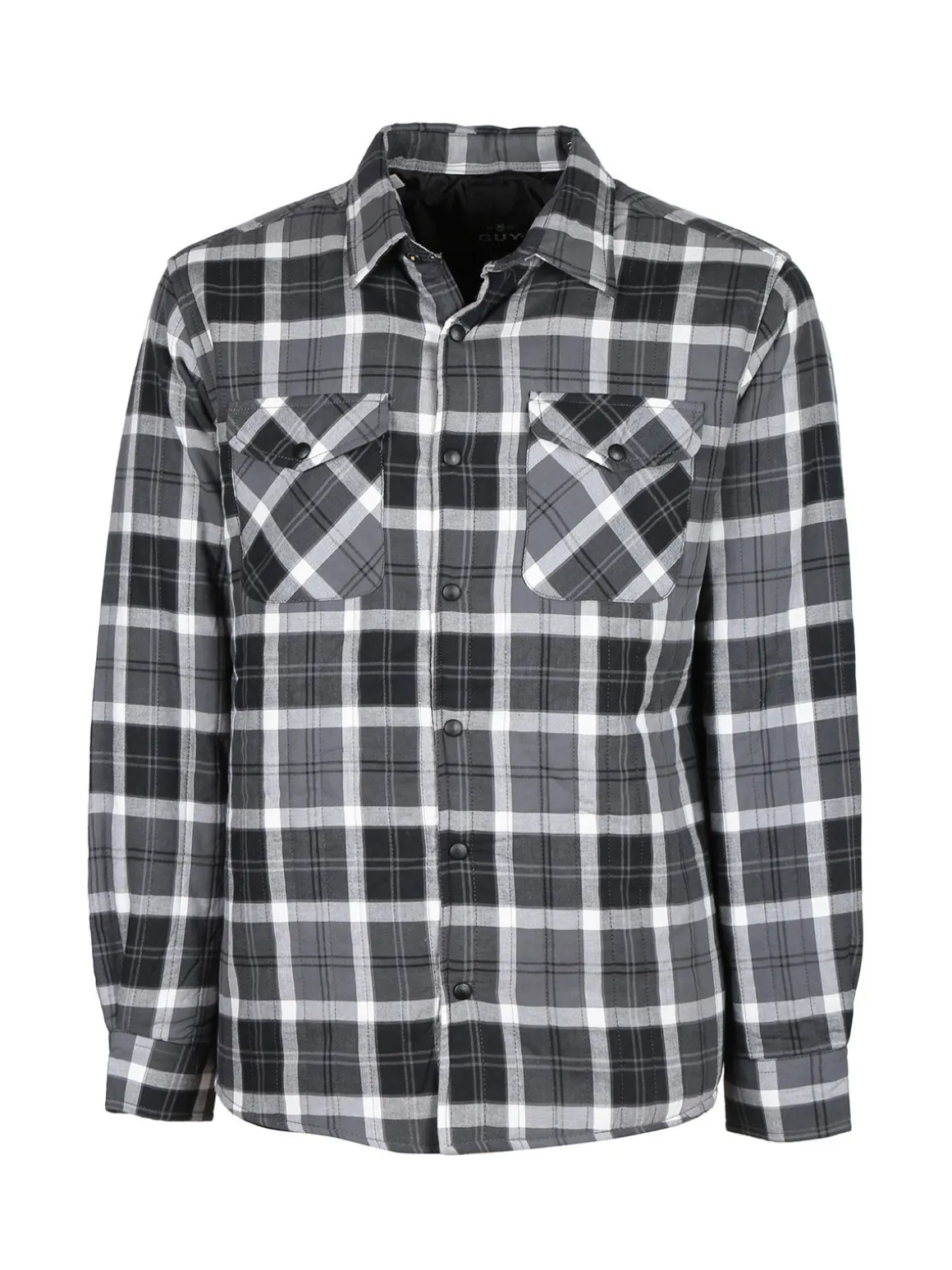 Guy Camicia da uomo imbottita a quadri