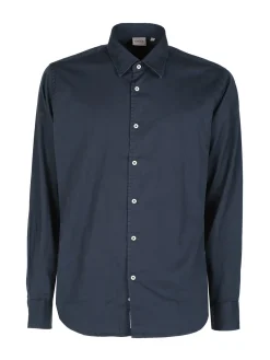 Guy Camicia da uomo in cotone a maniche lunghe
