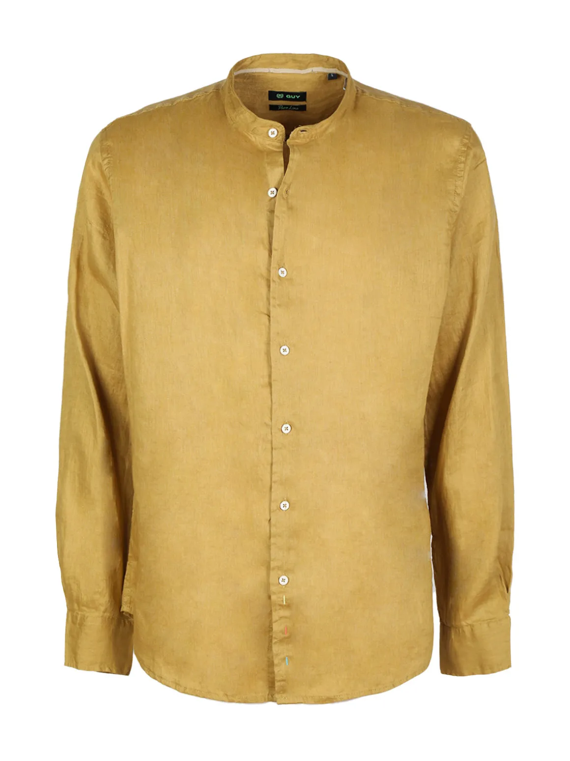 Guy Camicia in lino alla coreana da uomo