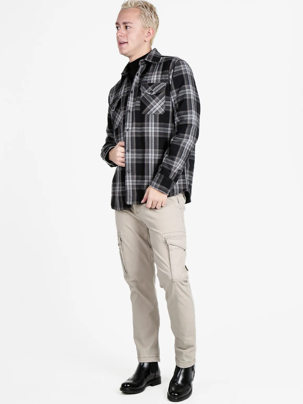 Guy Giacca camicia da uomo a quadri