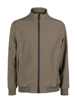 Guy Giacca da uomo con zip e interno in pile - oliva