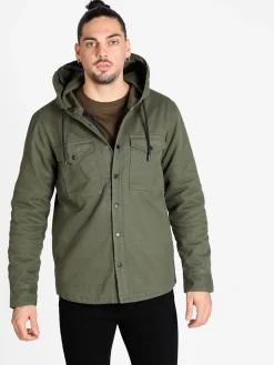 Guy Giacca uomo con cappuccio e bottoni