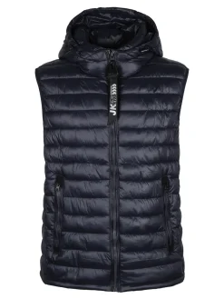 Guy Gilet da uomo imbottito con cappuccio