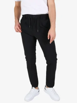 Guy Pantaloni casual da uomo in tessuto tecnico con coulisse