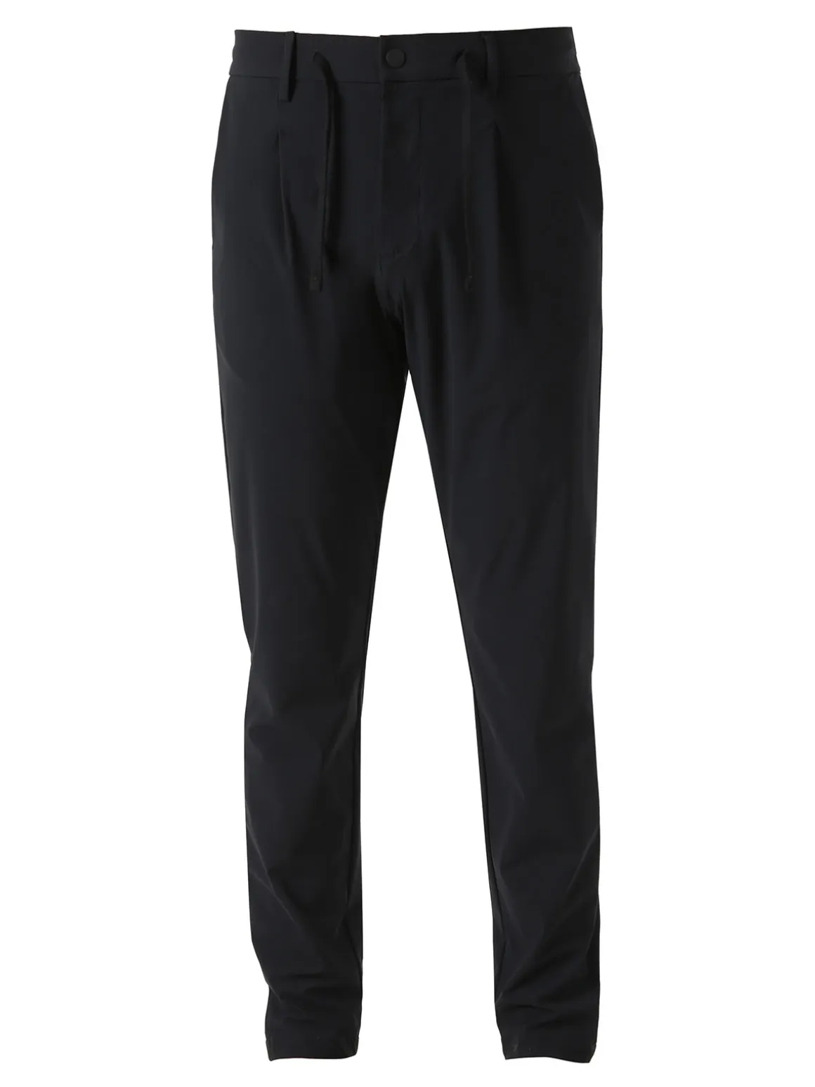 Guy Pantaloni casual da uomo in tessuto tecnico con coulisse - nero