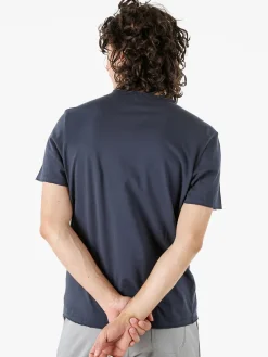 Guy T-shirt da uomo in cotone con stampa - blu