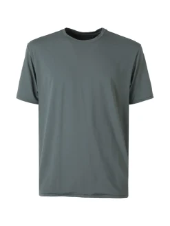 Guy T-shirt girocollo da uomo in tessuto tecnico traspirante - militare