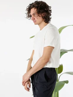 Guy T-shirt girocollo da uomo in cotone - bianco
