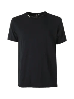 Guy T-shirt girocollo da uomo in cotone - nero