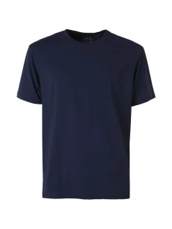 Guy T-shirt girocollo da uomo in tessuto tecnico traspirante - blu scuro
