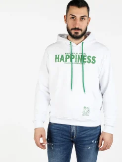 Happiness Felpa sportiva da uomo con cappuccio