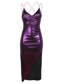 Hdl Milano Abito lungo con lurex donna