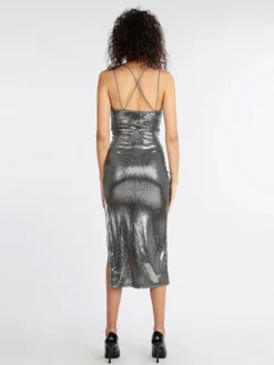 Hdl Milano Abito lungo con lurex donna