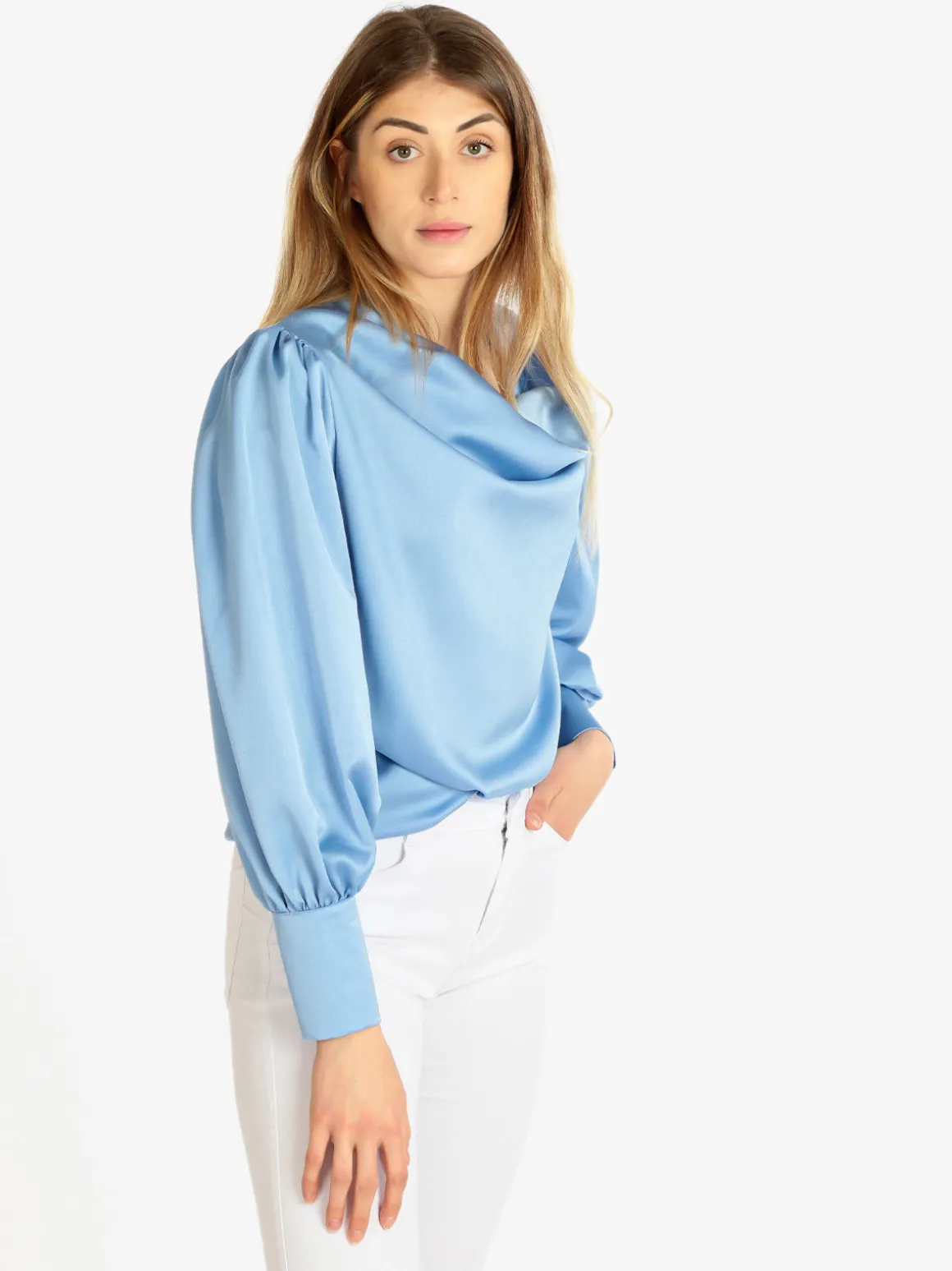 Hdl Milano Blusa donna con maniche ampie