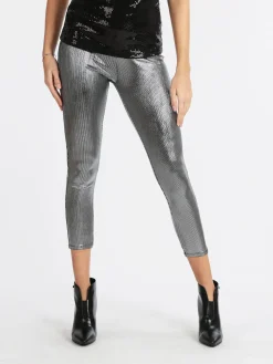 Hdl Milano Leggings donna con lurex