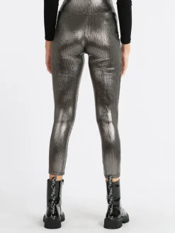 Hdl Milano Leggings donna con lurex