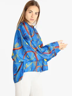 Hdl Milano Maxi camicia donna con stampe