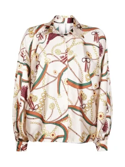 Hdl Milano Maxi camicia donna con stampe
