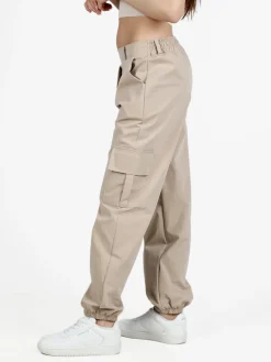 Hdl Milano Pantaloni donna con tasconi laterali e polsini