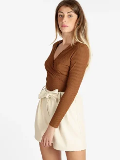 Hdl Milano T-shirt donna scollo a portafoglio