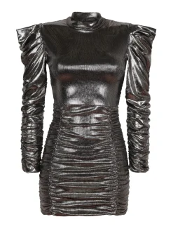 Hdl Milano Vestito donna con lurex drappeggiato