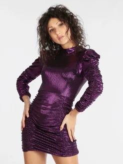 Hdl Milano Vestito donna con lurex drappeggiato