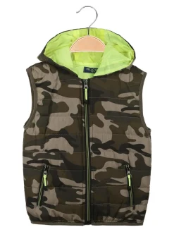 Hello Boy Gilet imbottito militare da bambino