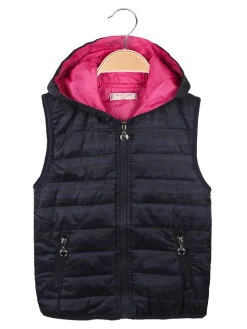 Hello Girl Gilet imbottito con cappuccio da bambina