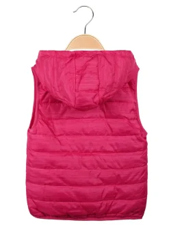 Hello Girl Gilet imbottito con cappuccio da bambina