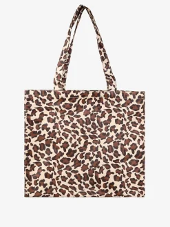 Hernan Borsa shopper della spesa con stampe - marrone