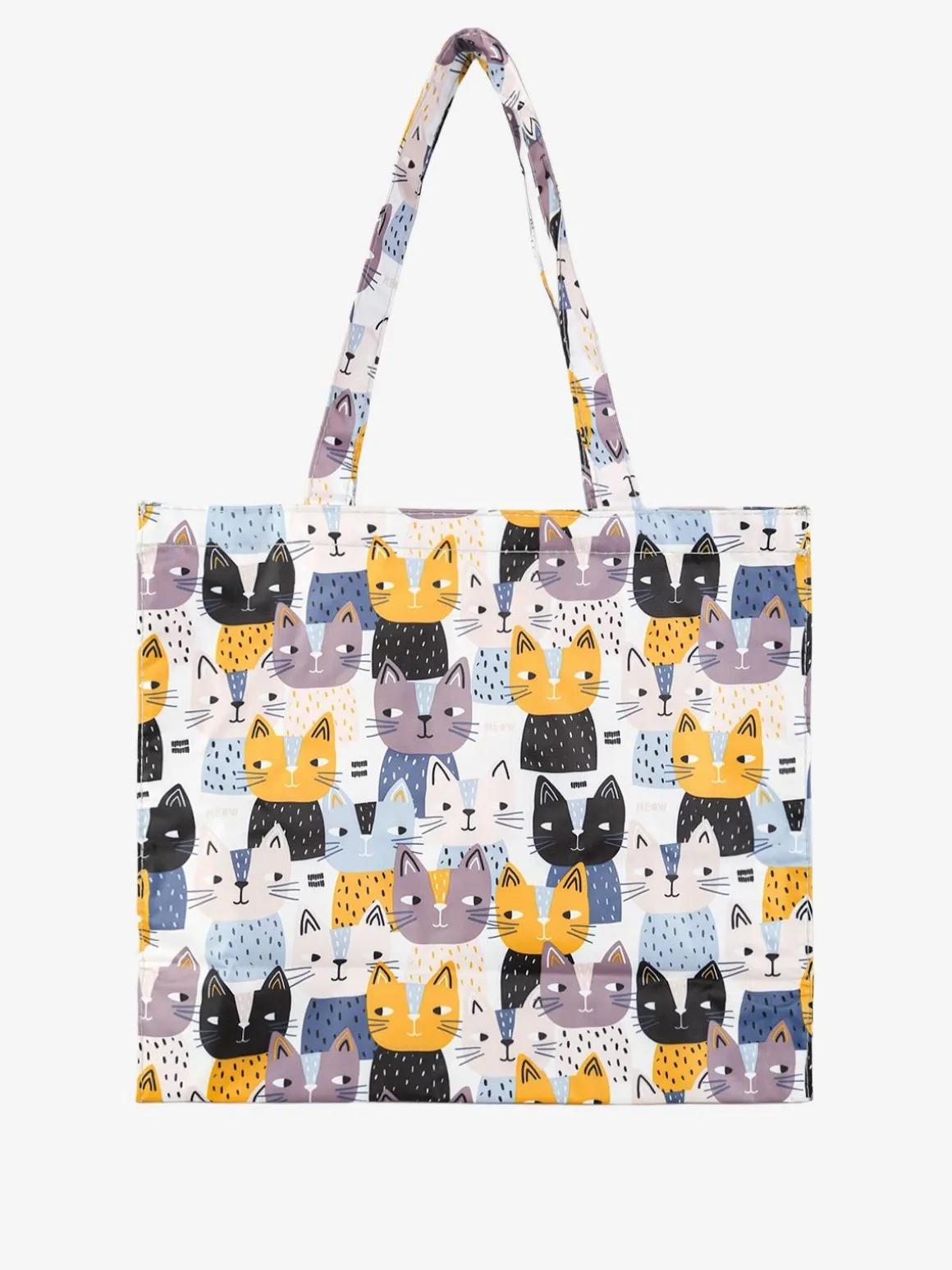 Hernan Borsa shopper della spesa con stampe - bianco