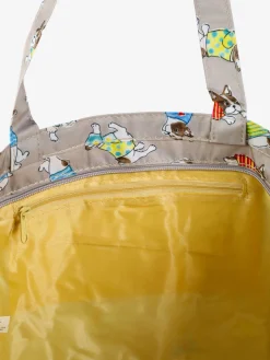 Hernan Borsa shopper della spesa con stampe - taupe