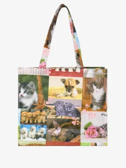 Hernan Borsa shopper della spesa con stampe - rosa