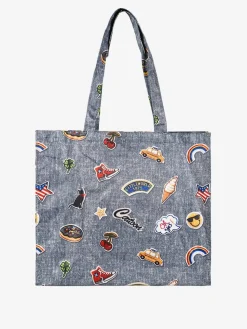 Hernan Borsa shopper della spesa con stampe - jeans
