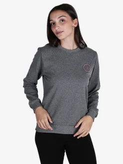 Hollywood Milano Felpa girocollo da donna sportiva con strass